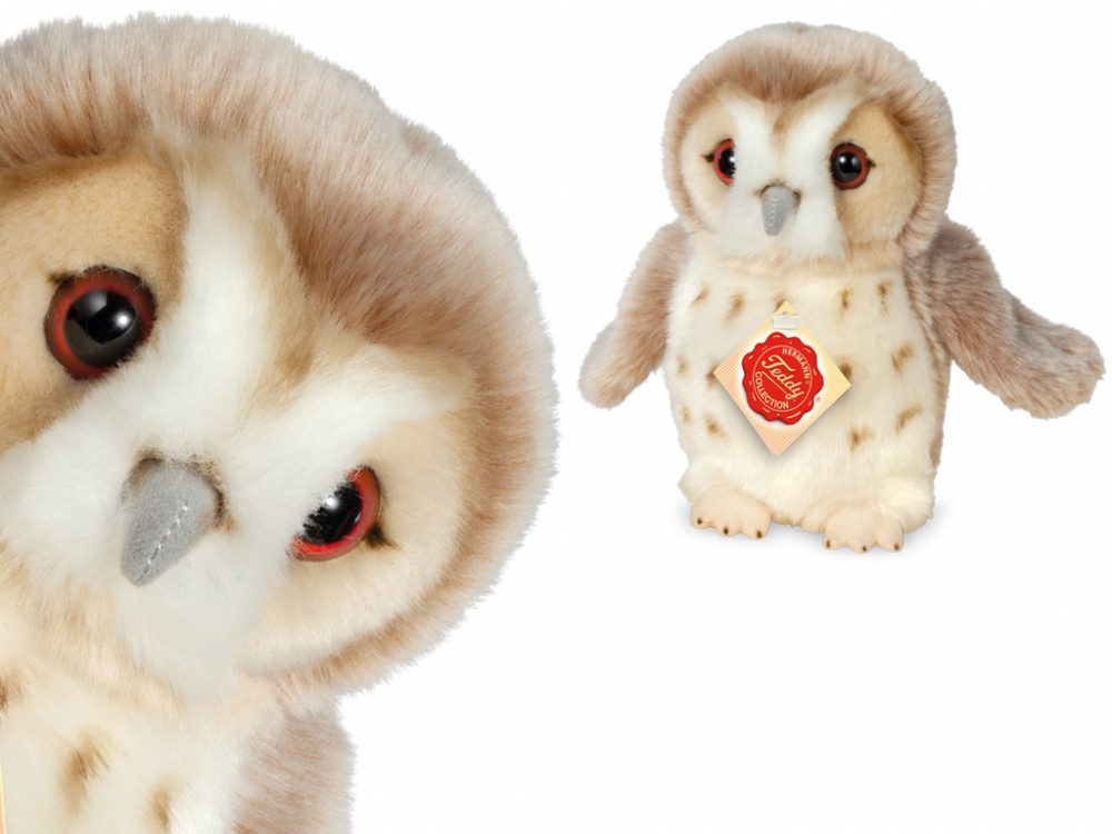 Hermann Teddy - Chouette beige 20 cm