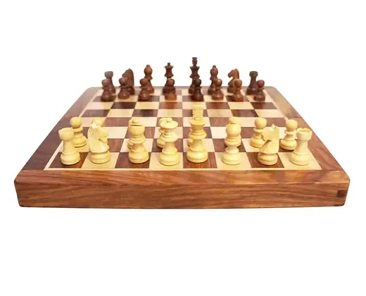 ECHECS MAGNETIQUE 25 CM PALISSANDRE