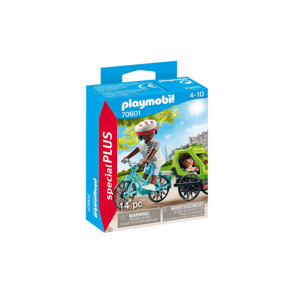 Cycliste maman et enfant Playmobil