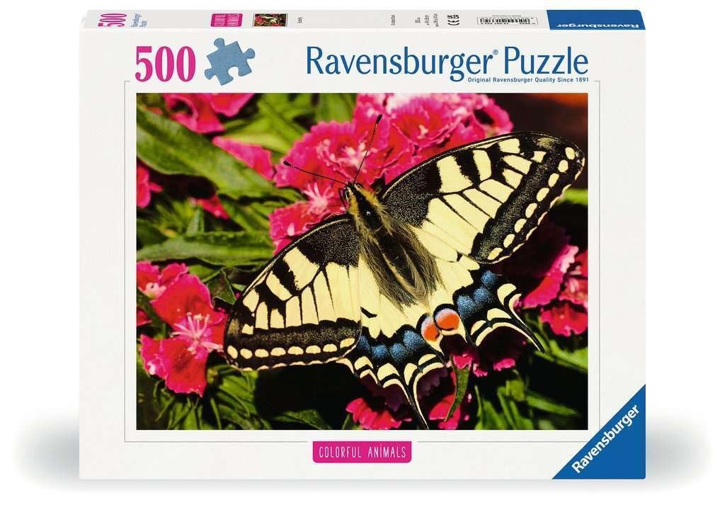 Ravensburger Puzzle Colorful Animals - Papillon - 500 Pièces