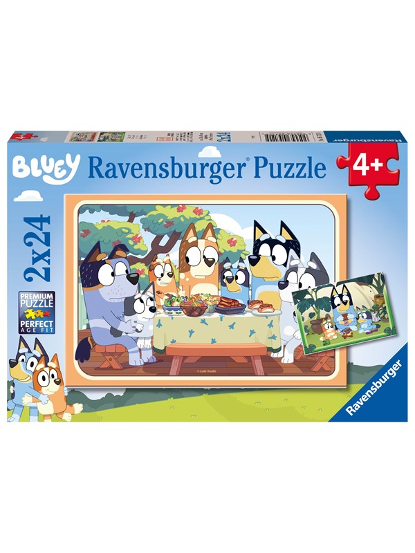 Ravensburger Bluey Jigsaw Puzzles - 2x 24 Pieces 