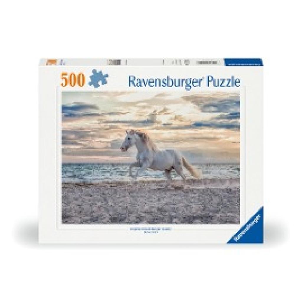 120002222 Puzzle 500pc - Cheval sur la plage