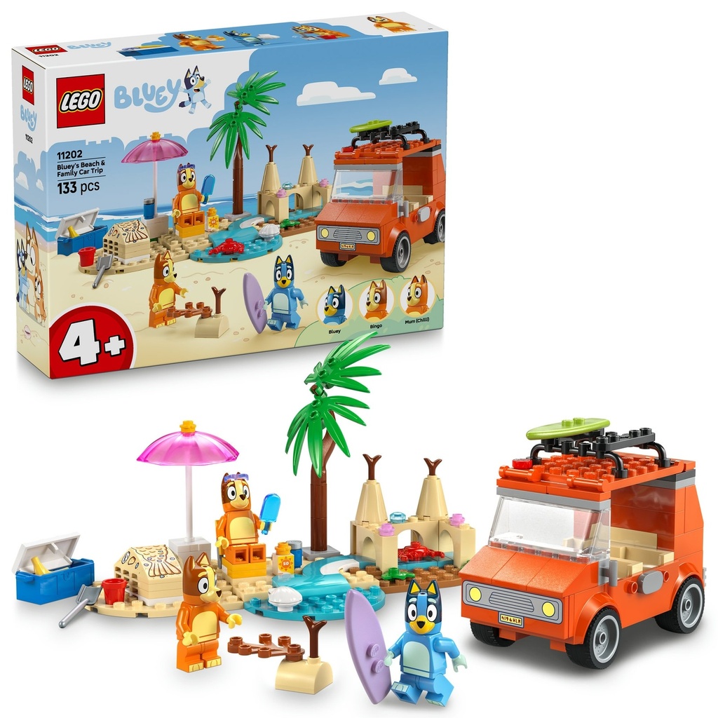 11202 - Lego Bluey Les vacances et le voyage en voiture de Bluey