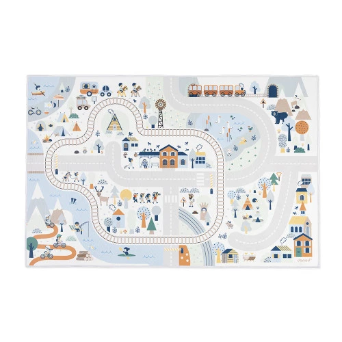  Tapis avec circuit - La vache blanche