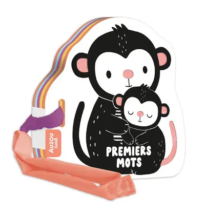 Mon premier livre poussette noir et blanc - Premiers mots 