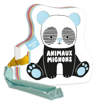 Mon premier livre poussette noir et blanc - Animaux mignons 