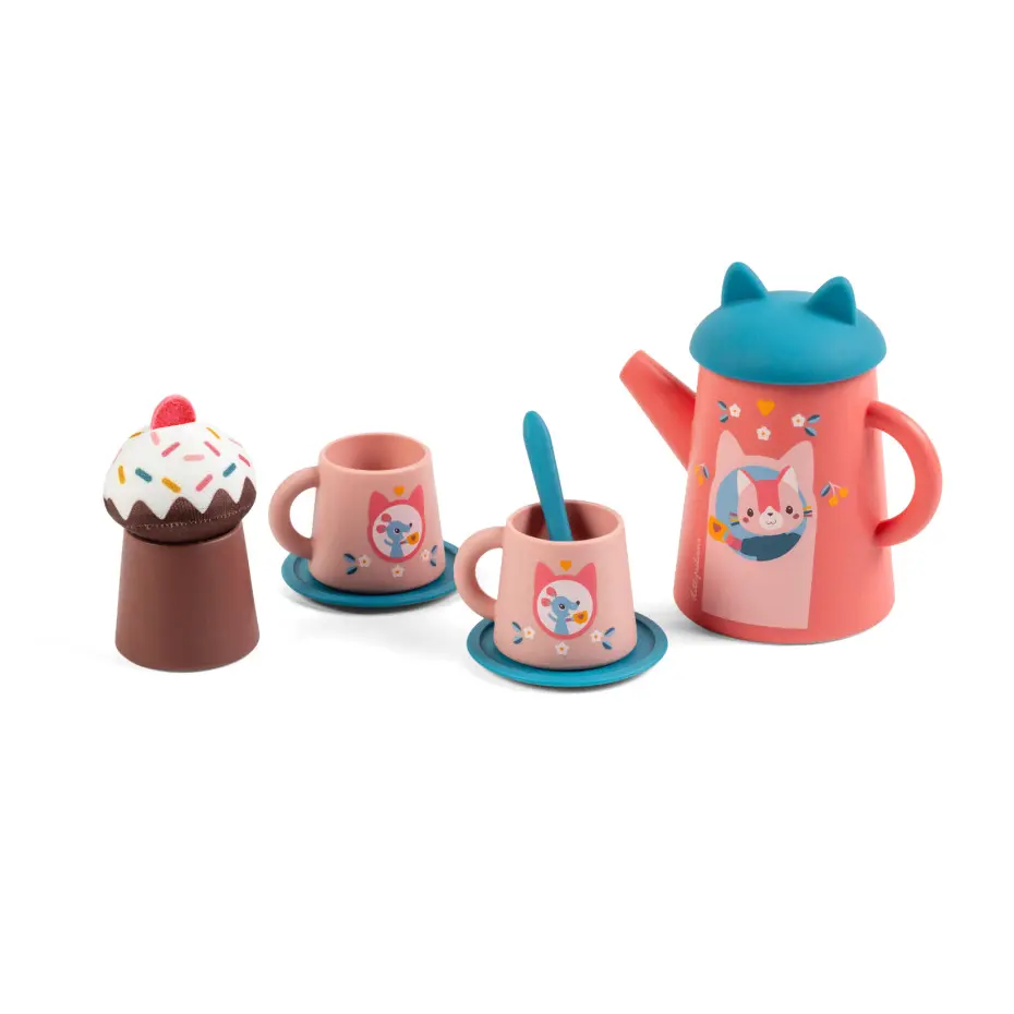 [Lilliputiens-83662] Jouet de bain - Set de thé Jeanne le chat