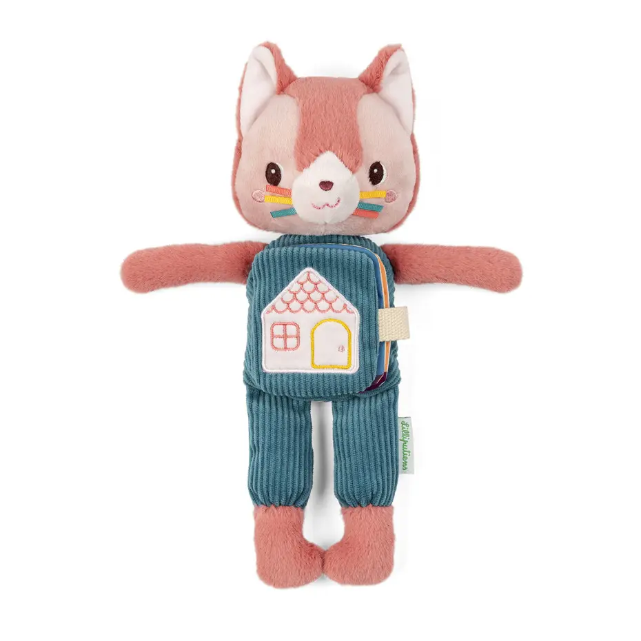 [lilliputiens-83665] Peluche phosphorescente et livre en tissu Jeanne