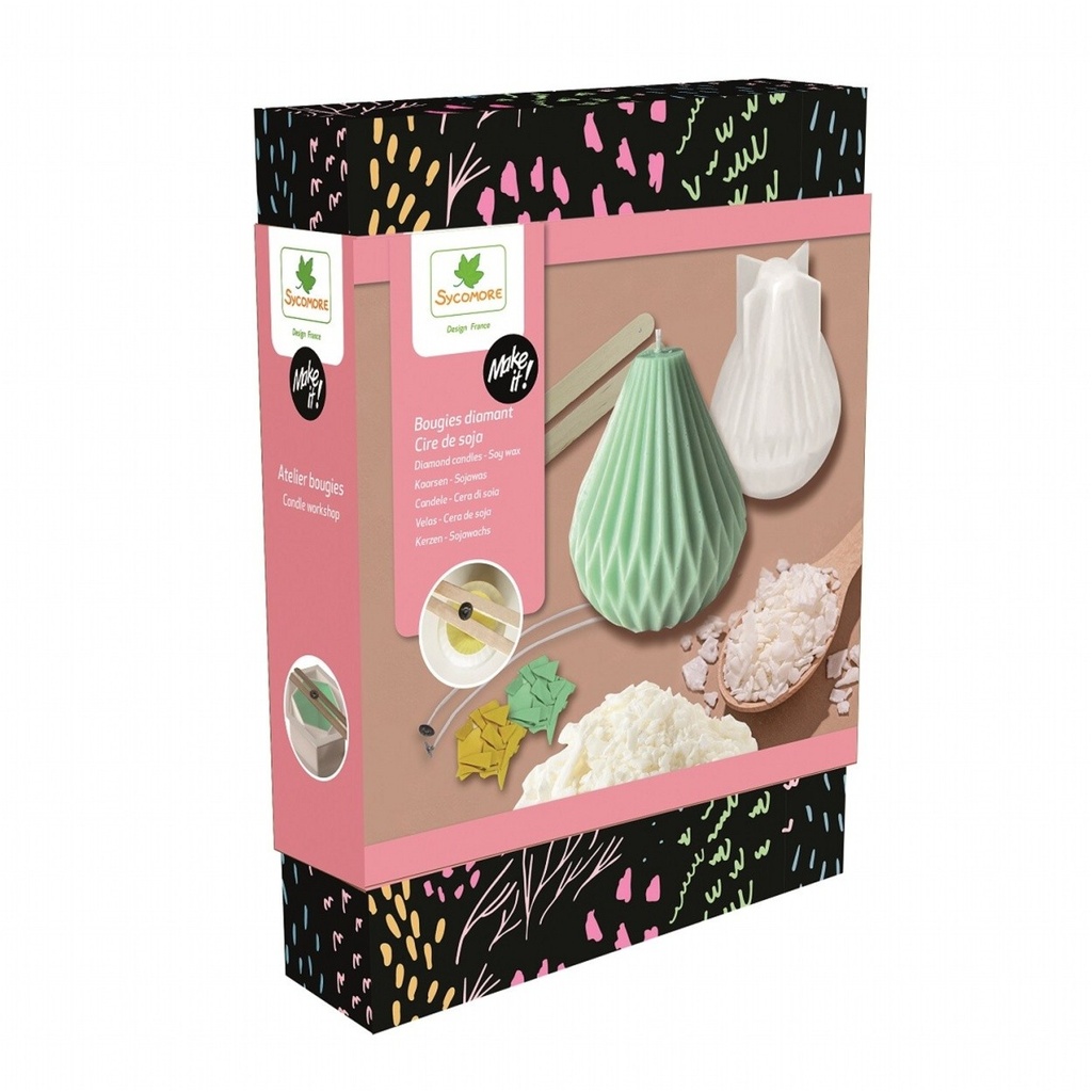 Make It! - Bougies diamant cire de soja