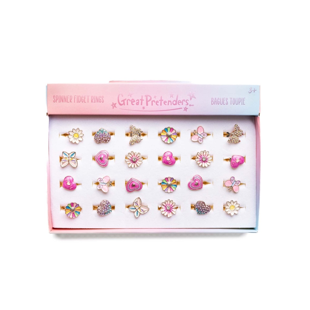 Bague spinner toupie - bling bling 