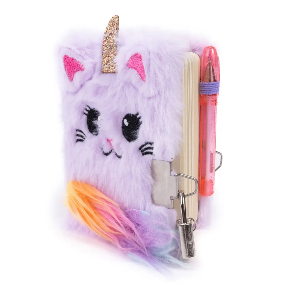 Journal intime peluche - Chat licorne 