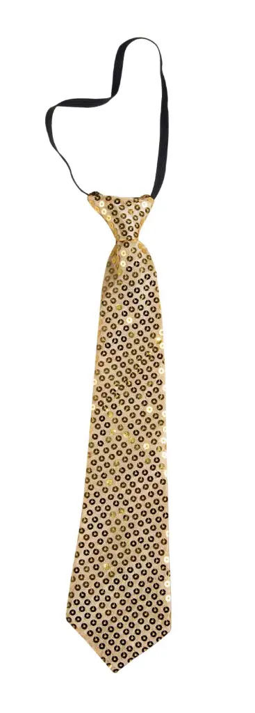 Cravate à sequins - Or 