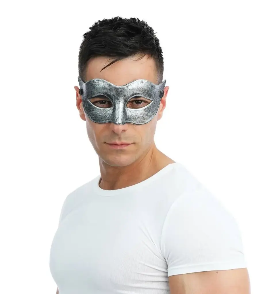 Masque loup - Argent 