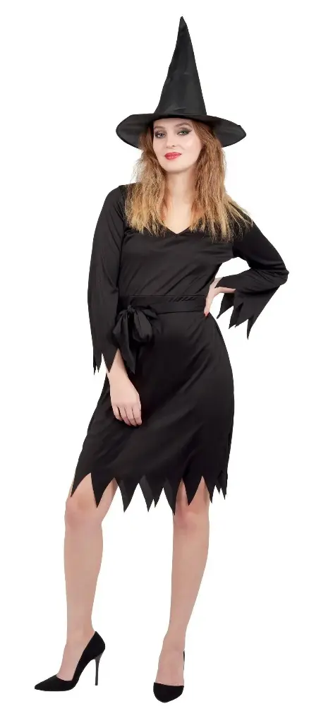 Costume sorcière simple noir adulte - S/M