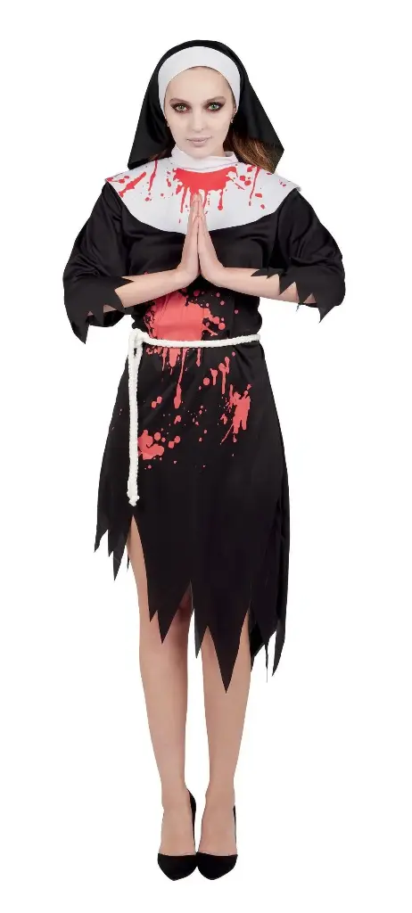 Costume religieuse ensanglantée - adulte - S/M