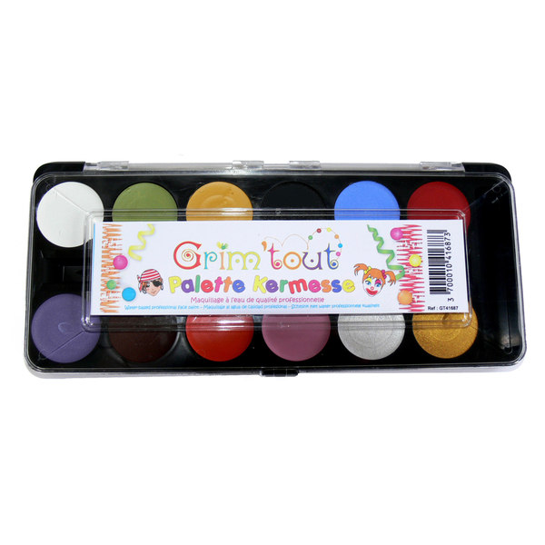 KSM Toys - Grim  Tout - 12 Primary Face Palette