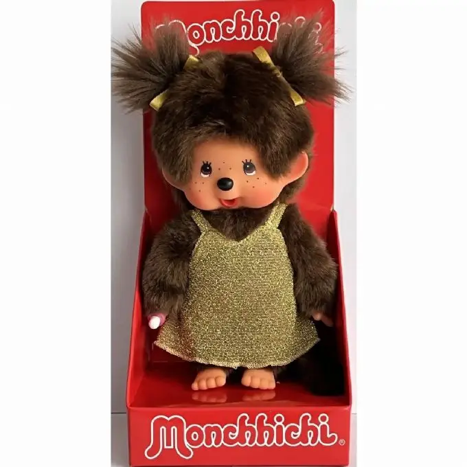 monchhichi 20cm Roba paillettes dore