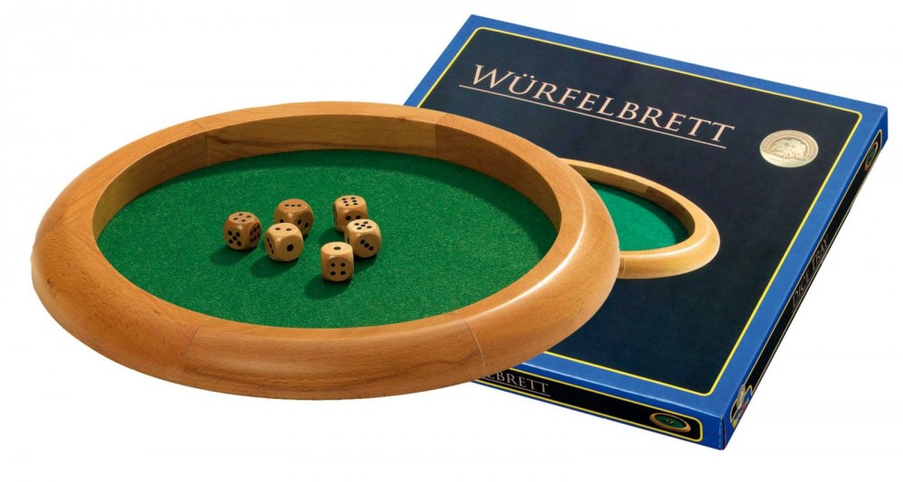 Piste de dés en bois de Hêtre, diamètre 30 cm