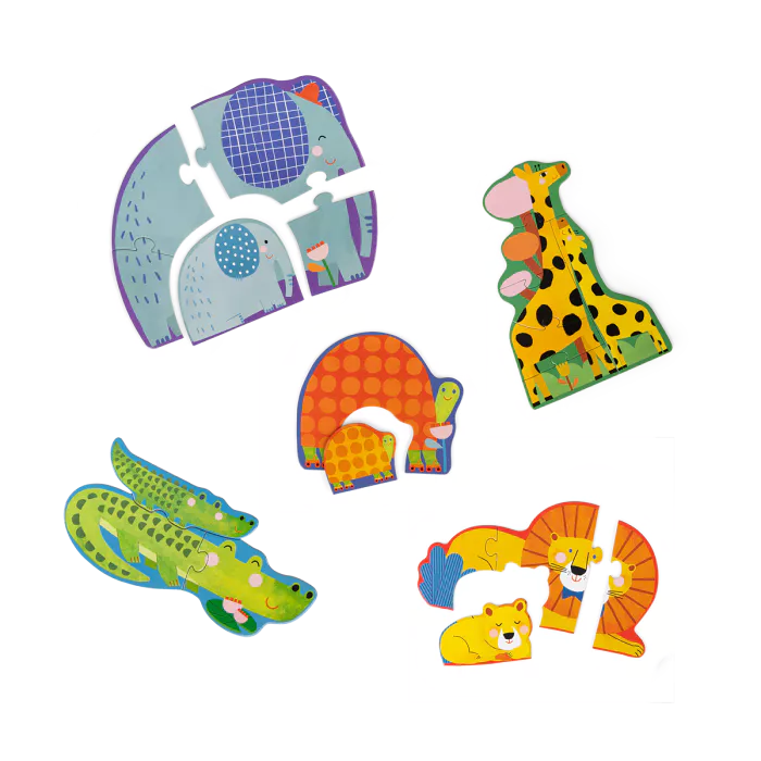 Puzzles évolutifs animaux (20 pcs)