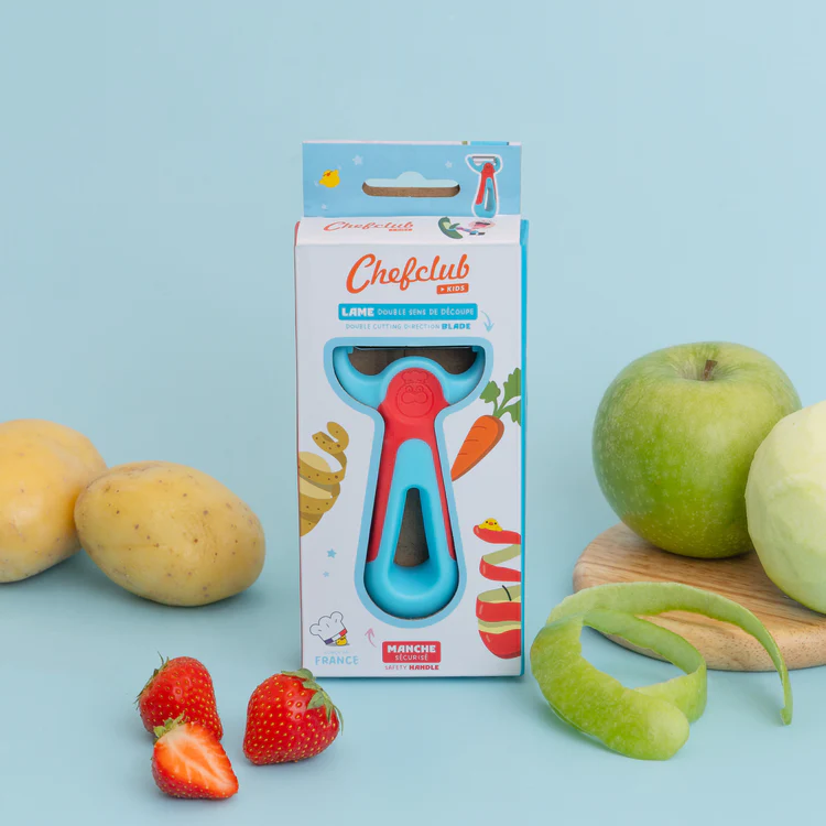 Chefclub kids - Eplucheur rouge et bleu 