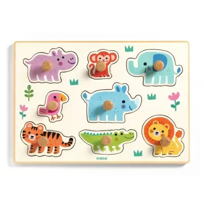  PUZZLE GROS BOUTONS - Hippo'n'Co