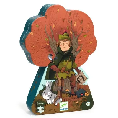  PUZZLE SILHOUETTE - Robin des bois - 36 pcs -  FSC MIX
