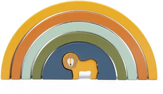 Trixie - Arc-en-ciel à empiler en bois  Mr. Lion