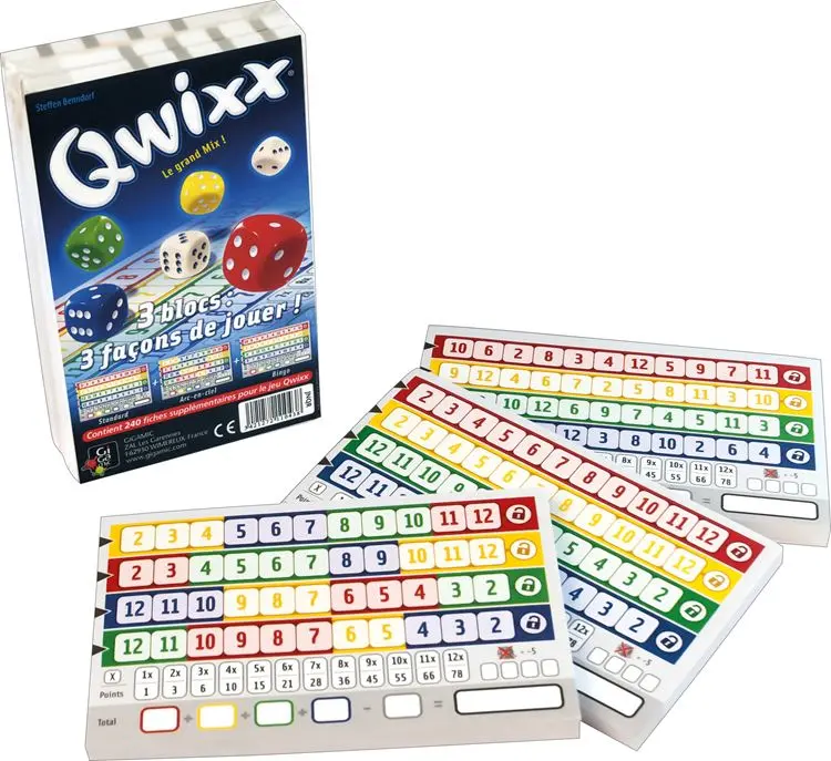 Qwixx - le grand mix (bloc de score)