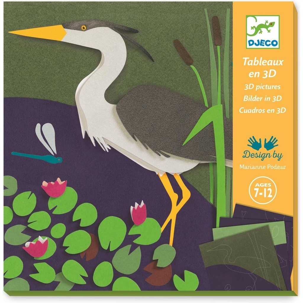 Tableau 3D - Au bord de l'eau