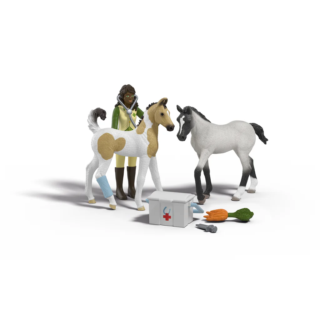 Schleich - Soins pour les bébés animaux de Sarah 
