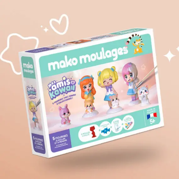 Mako moulages Mes amis kawaii - coffret 5 moules
