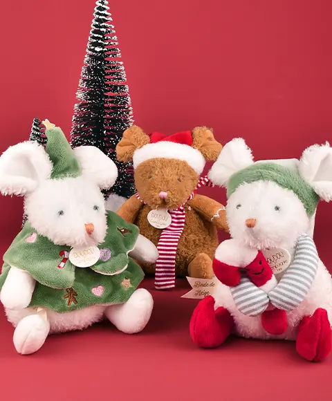Souris boule de Noël 