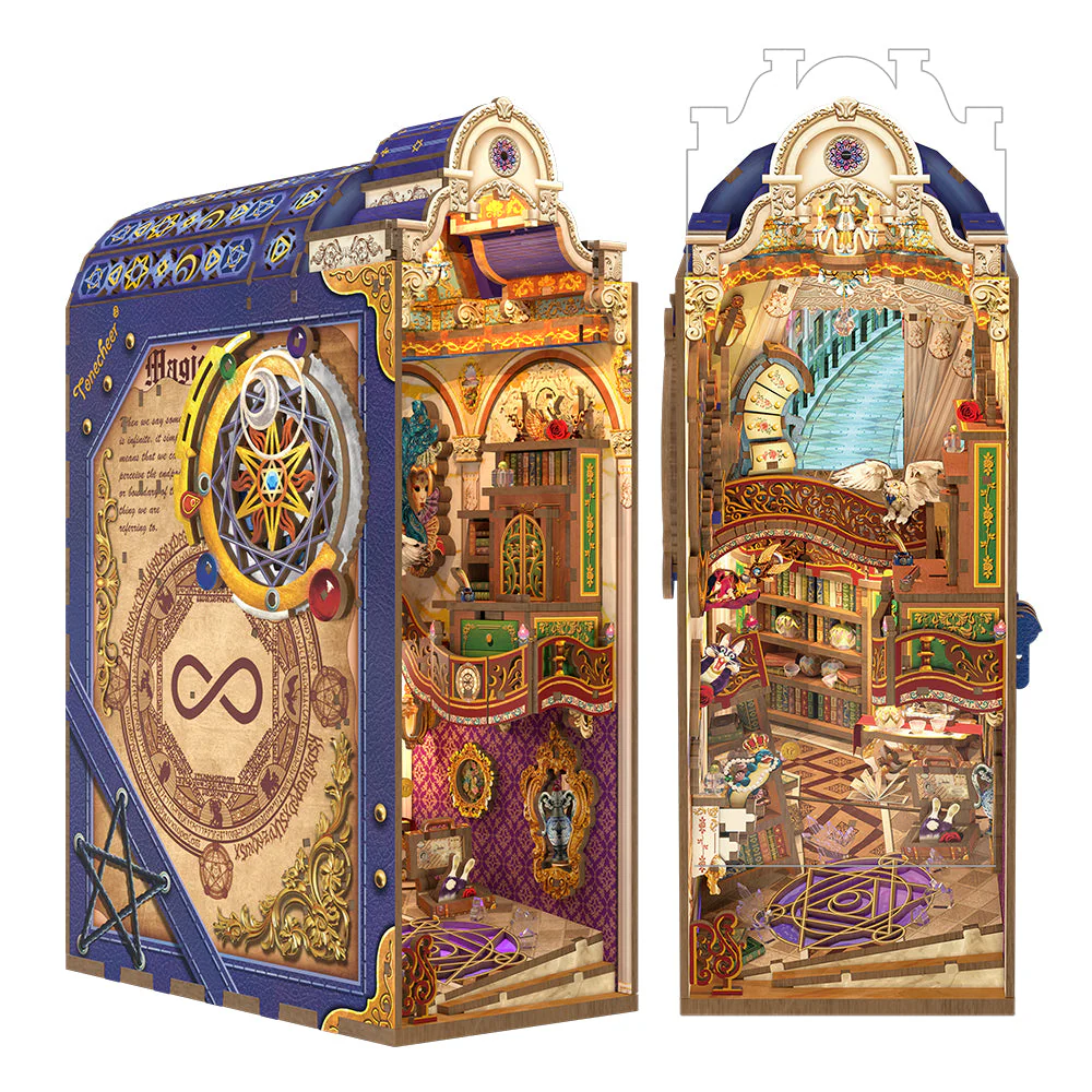 Magical Library - 3D puzzle - book nook kit 