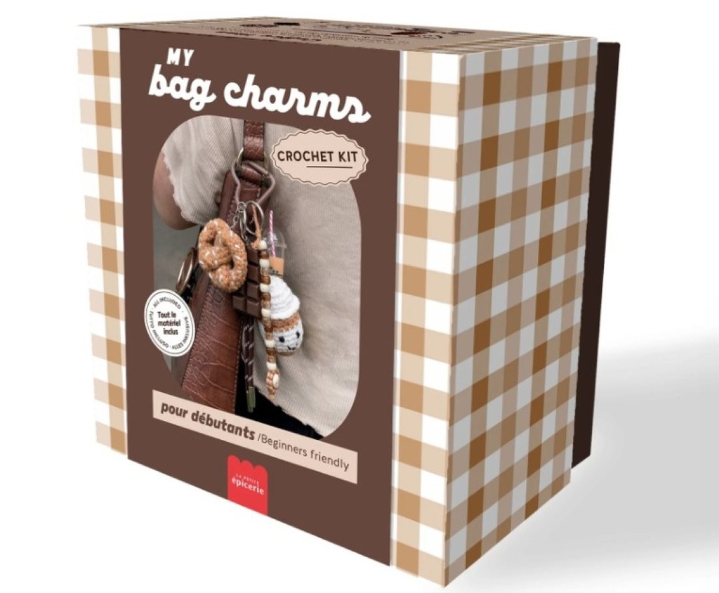 Kit DIY Crochet Bag Charms - Coffee Time