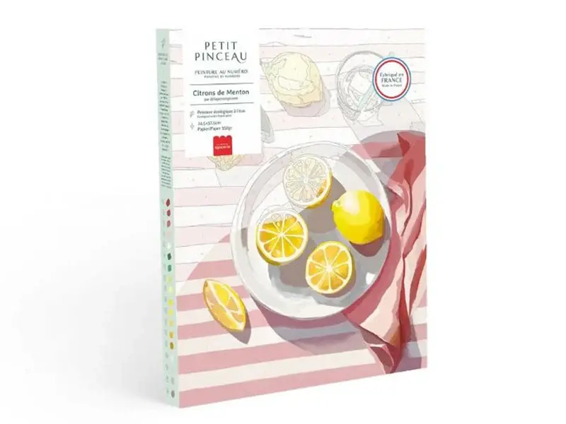 Coffret peinture au numéro - Citrons de Menton par La Petite Epicerie