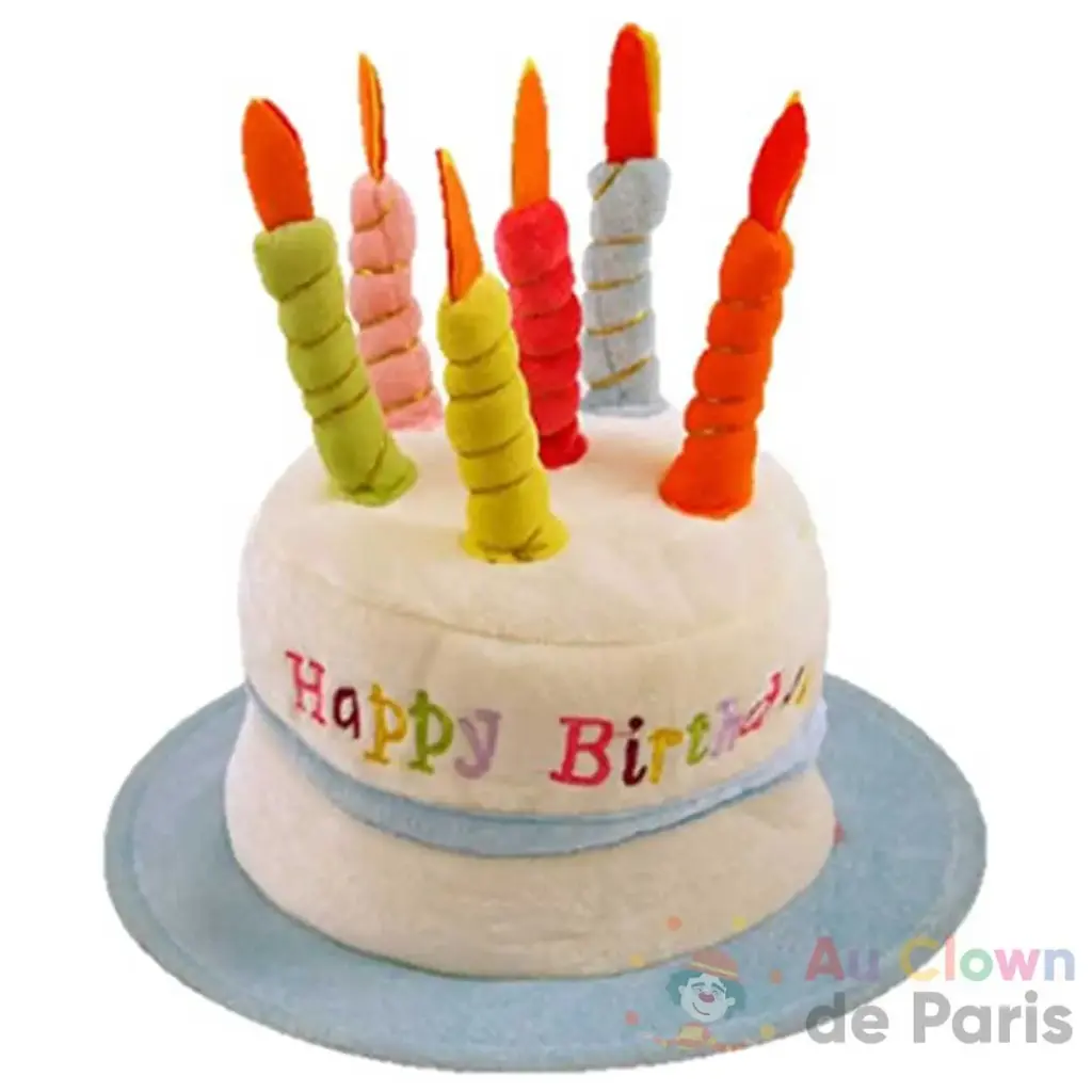 Chapeau gâteau - adulte - Happy Birthday musical