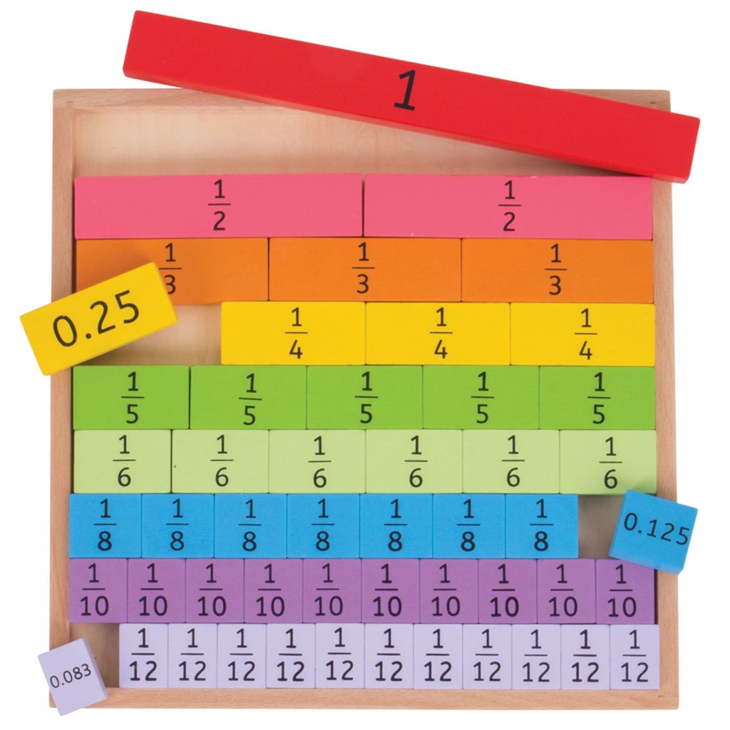 Bigjigs toys - Fractions Tray 
