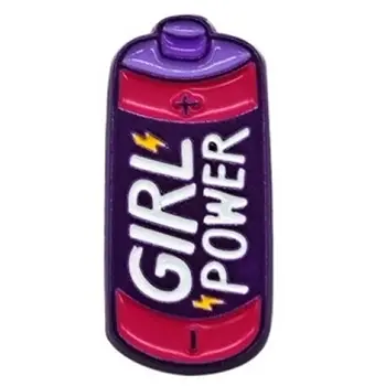 Charm'Z - Pin's de telephone portable - Girl Power