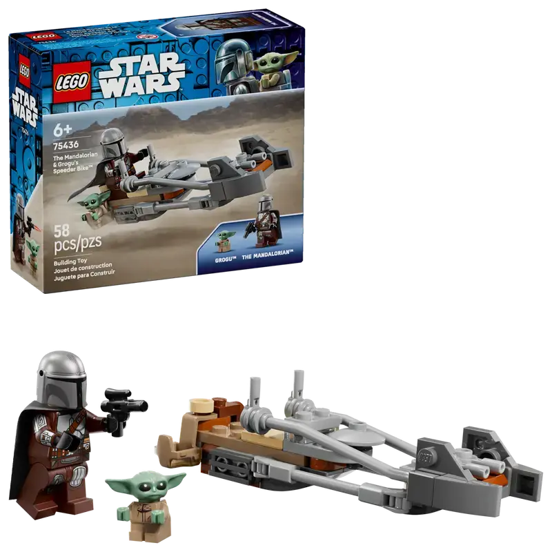  Lego Star Wars 75436 - Le speeder bike du Mandalorien et Grogu