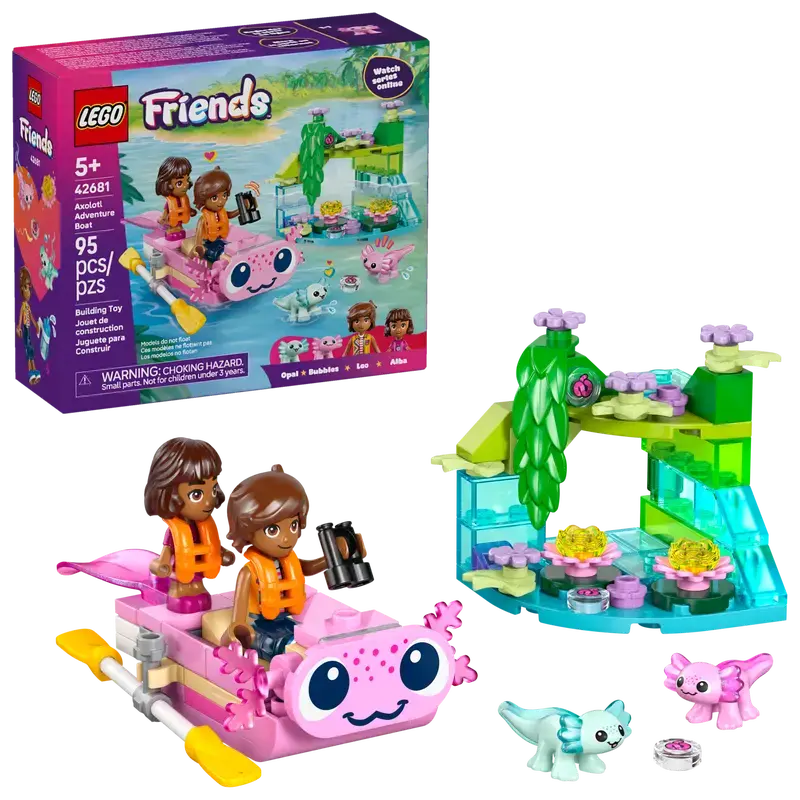  LEGO Friends - Le bateau d’aventures axolotl