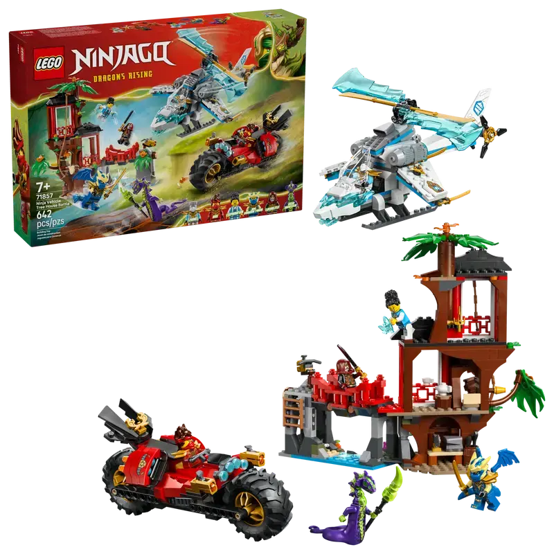  LEGO Ninjago - La cabane et les véhicules des Ninjas