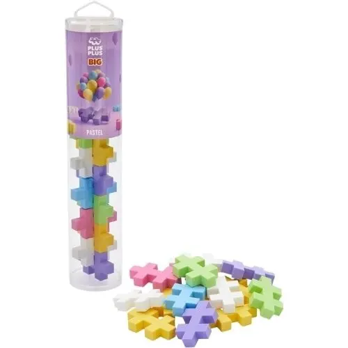 PLUS PLUS 15 PCS - Big pastel