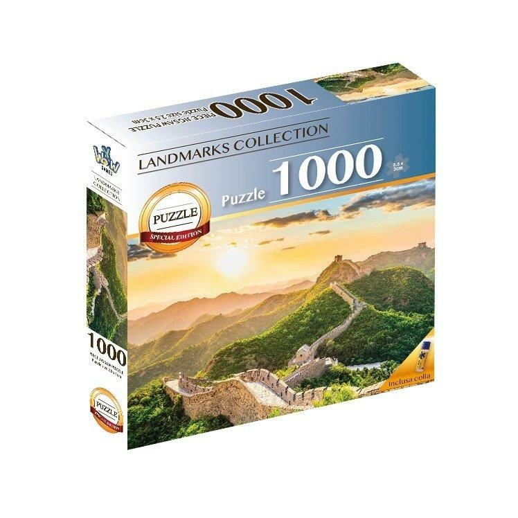 Puzzle 7 merveilles - la grande muraille 1000 pcs 