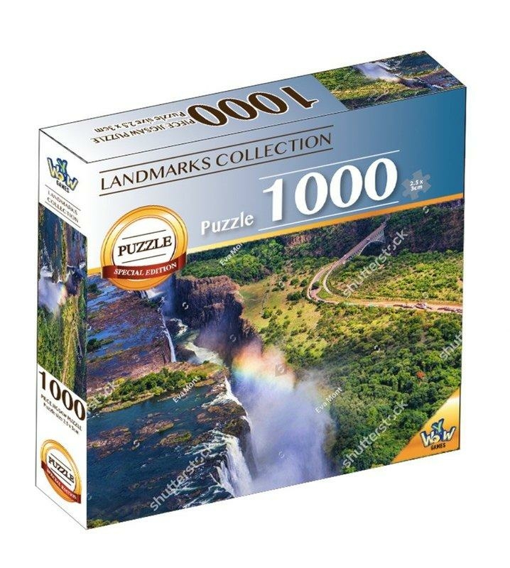 Puzzel World Landmarks - chutes victoria 1000 pcs