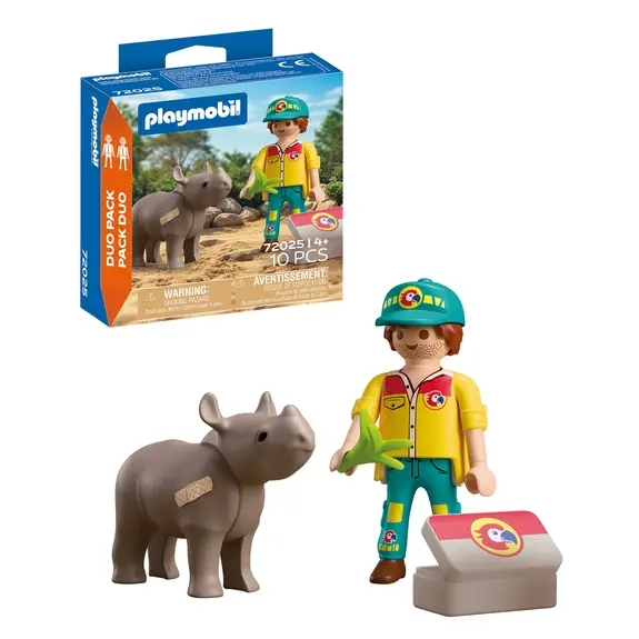 DuoPack Soigneur et rhinocéros