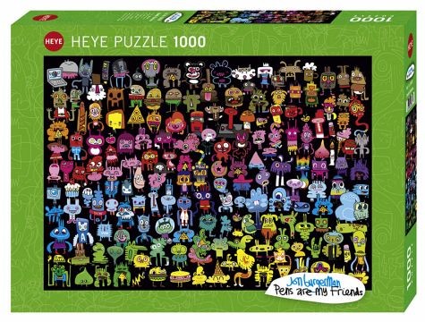 Heye puzzle 1000pcs Doodle Rainbow