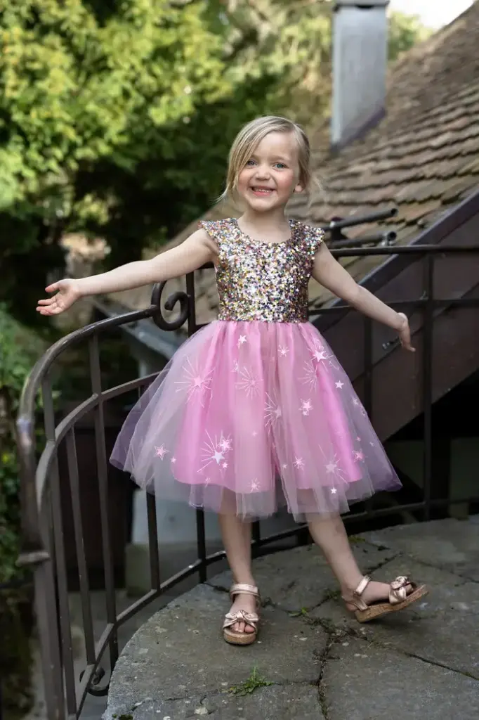 Déguisement - Robe à sequins A Star is Born - Taille 7-8 ans 