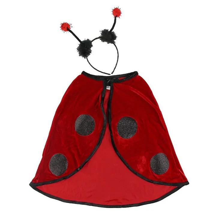 Cape coccinelle + antennes - 2-3 ans