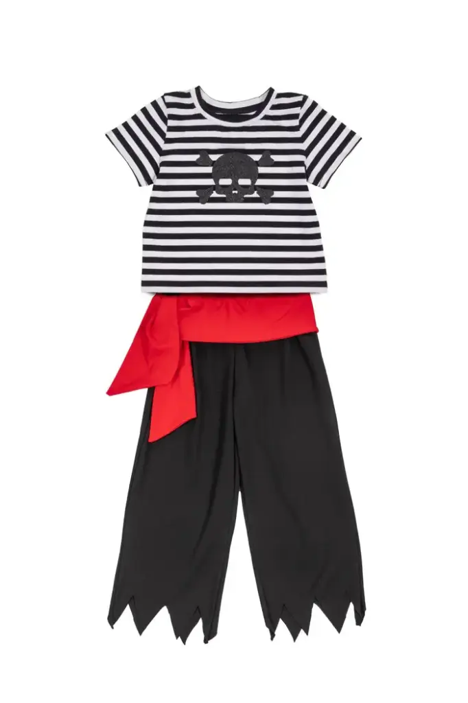 Déguisement - Veste de pirate avec pantalon et ceinture - Taille 5-6 ans