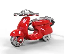 Porte clés - Scooter rouge 
